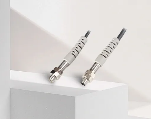 Laser fiber optic photoelectric sensor